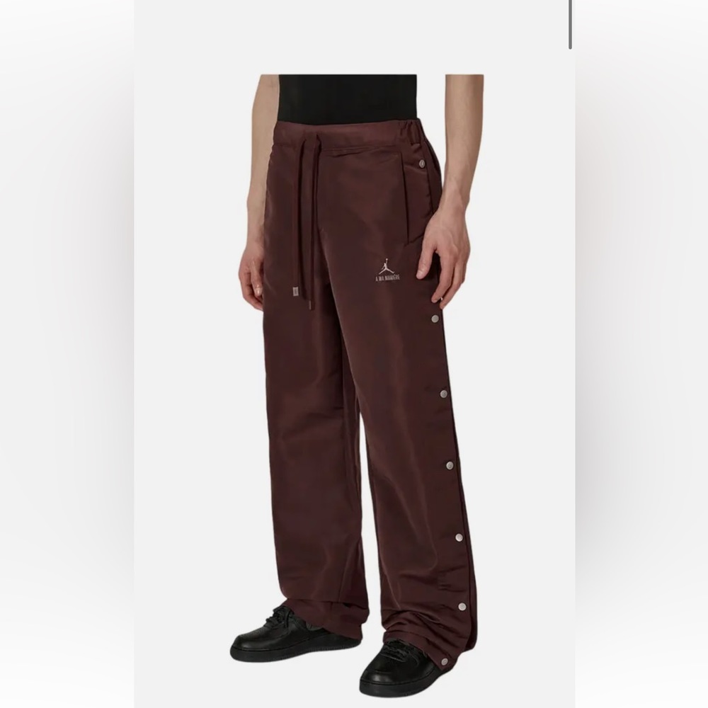 Brand new Nike Air Jordan x A Ma Maniere Snap Pants Burgundy Men's Size L